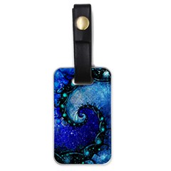 Nocturne Of Scorpio, A Fractal Spiral Painting Luggage Tags (one Side)  by jayaprime