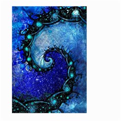 Nocturne Of Scorpio, A Fractal Spiral Painting Large Garden Flag (two Sides) by jayaprime