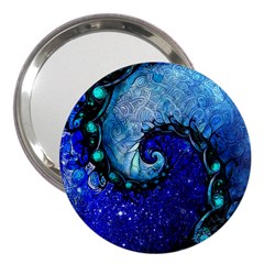 Nocturne Of Scorpio, A Fractal Spiral Painting 3  Handbag Mirrors by jayaprime