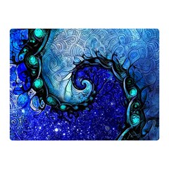 Nocturne Of Scorpio, A Fractal Spiral Painting Double Sided Flano Blanket (mini)  by jayaprime