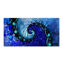 Nocturne Of Scorpio, A Fractal Spiral Painting Satin Wrap by jayaprime