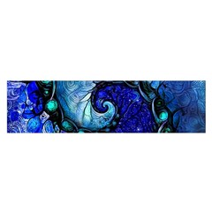 Nocturne Of Scorpio, A Fractal Spiral Painting Satin Scarf (oblong) by jayaprime