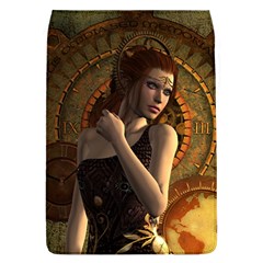 Wonderful Steampunk Women With Clocks And Gears Flap Covers (l)  by FantasyWorld7