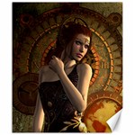 Wonderful Steampunk Women With Clocks And Gears Canvas 20  x 24   19.57 x23.15  Canvas - 1