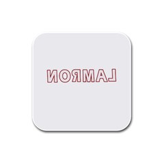 Normal Rubber Square Coaster (4 Pack)  by Valentinaart