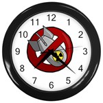 No nuclear weapons Wall Clocks (Black) Front