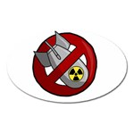 No nuclear weapons Oval Magnet Front