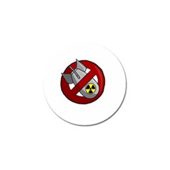 No Nuclear Weapons Golf Ball Marker