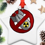 No nuclear weapons Star Ornament (Two Sides) Back