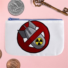 No Nuclear Weapons Large Coin Purse by Valentinaart