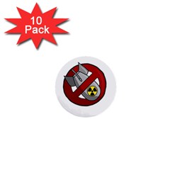 No Nuclear Weapons 1  Mini Buttons (10 Pack) 