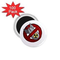 No Nuclear Weapons 1 75  Magnets (100 Pack) 