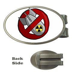 No Nuclear Weapons Money Clips (oval)  by Valentinaart