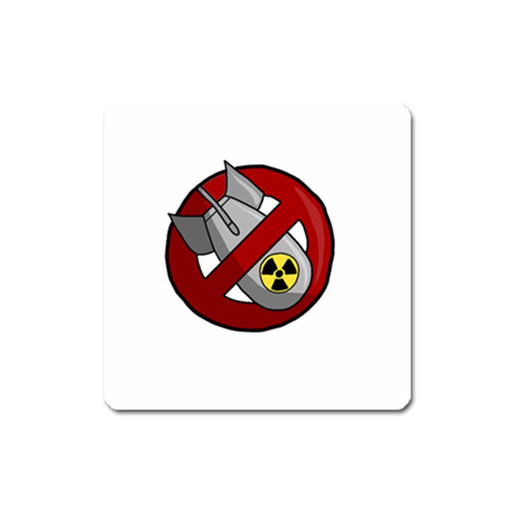 No nuclear weapons Square Magnet