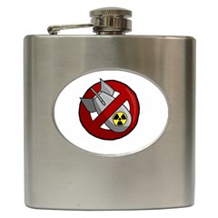 No Nuclear Weapons Hip Flask (6 Oz)