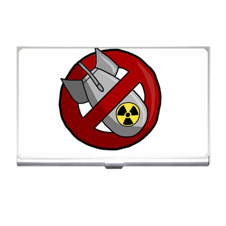 No nuclear weapons Business Card Holders