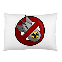 No Nuclear Weapons Pillow Case by Valentinaart