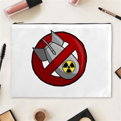 No Nuclear Weapons Cosmetic Bag (xl)