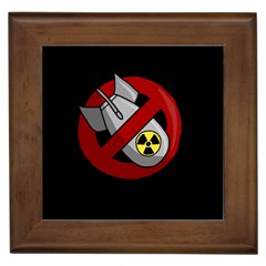 No Nuclear Weapons Framed Tiles