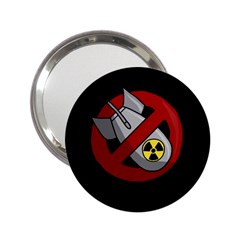 No Nuclear Weapons 2 25  Handbag Mirrors