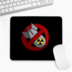 No Nuclear Weapons Large Mousepads