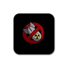 No Nuclear Weapons Rubber Coaster (square)  by Valentinaart