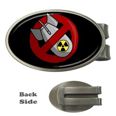 No Nuclear Weapons Money Clips (oval)  by Valentinaart