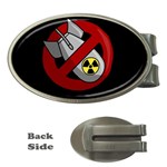 No nuclear weapons Money Clips (Oval)  Front