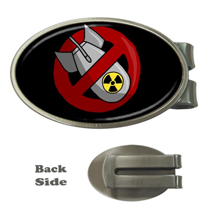 No nuclear weapons Money Clips (Oval) 