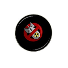 No Nuclear Weapons Hat Clip Ball Marker (4 Pack) by Valentinaart