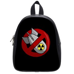 No Nuclear Weapons School Bag (small) by Valentinaart