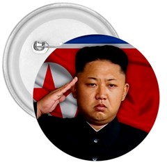 Kim Jong-un 3  Buttons by Valentinaart