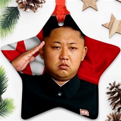 Kim Jong-un Ornament (star) by Valentinaart