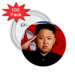 Kim Jong-un 2 25  Buttons (100 Pack)  by Valentinaart