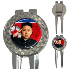 Kim Jong-un 3-in-1 Golf Divots by Valentinaart