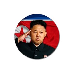 Kim Jong-un Magnet 3  (round) by Valentinaart