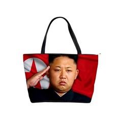 Kim Jong-un Shoulder Handbags by Valentinaart