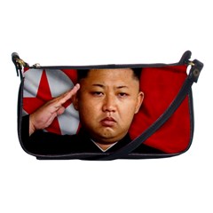 Kim Jong-un Shoulder Clutch Bags by Valentinaart