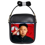 Kim Jong-Un Girls Sling Bags Front