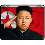 Kim Jong-Un Fleece Blanket (Medium)  60 x50  Blanket Front