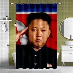 Kim Jong-un Shower Curtain 48  X 72  (small)  by Valentinaart