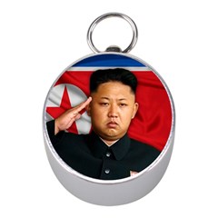 Kim Jong-un Mini Silver Compasses by Valentinaart