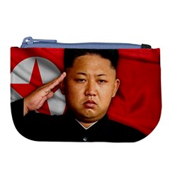 Kim Jong-un Large Coin Purse by Valentinaart