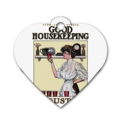 Good Housekeeping Dog Tag Heart (one Side) by Valentinaart