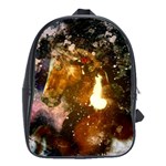 Wonderful Horse In Watercolors School Bag (Large)