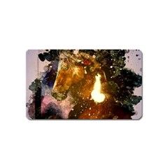 Wonderful Horse In Watercolors Magnet (name Card) by FantasyWorld7