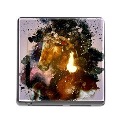 Wonderful Horse In Watercolors Memory Card Reader (square) by FantasyWorld7