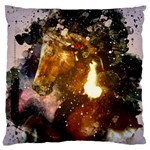 Wonderful Horse In Watercolors Large Cushion Case (One Side) Front