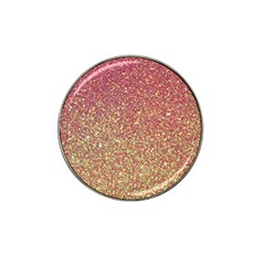 Rose Gold Sparkly Glitter Texture Pattern Hat Clip Ball Marker (10 Pack) by paulaoliveiradesign