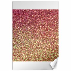 Rose Gold Sparkly Glitter Texture Pattern Canvas 24  X 36  by paulaoliveiradesign